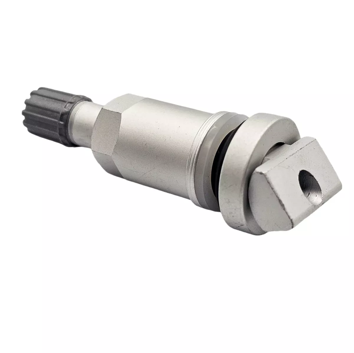 TPMS Valve Stem TPMS12 – Clamp-On Silver Finish Tire Pressure Sensor Stem