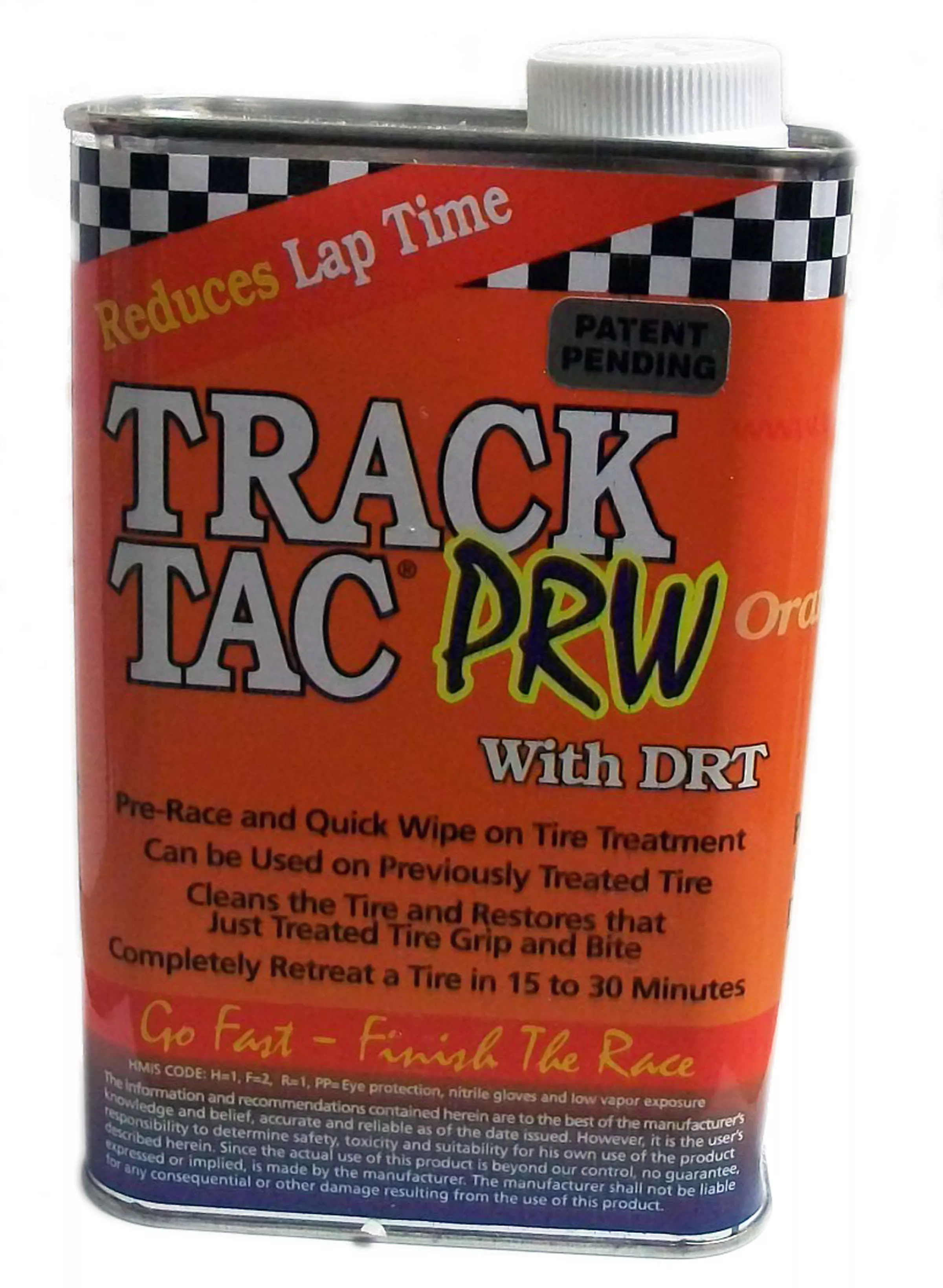 Track Tac "PRW Orange w/ DRT" - Quart Pre Race Wipe
