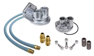 Transdapt 1127 Oil Filter Relocation Kit Single for Ford Vehicles