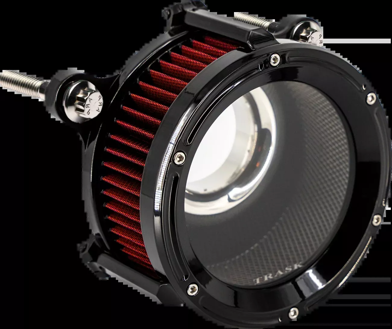 Trask Assault Charge Hi-Flo Black Air Filter Kit 2023-26 Harley Touring Softail