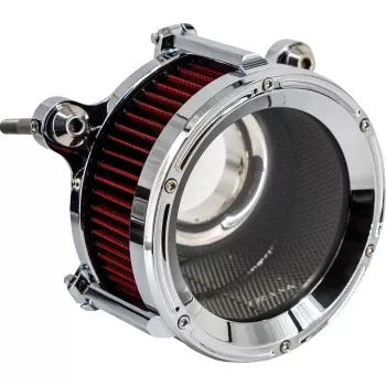 Trask Assault Charge High-Flow Air Cleaner – Chrome – M8