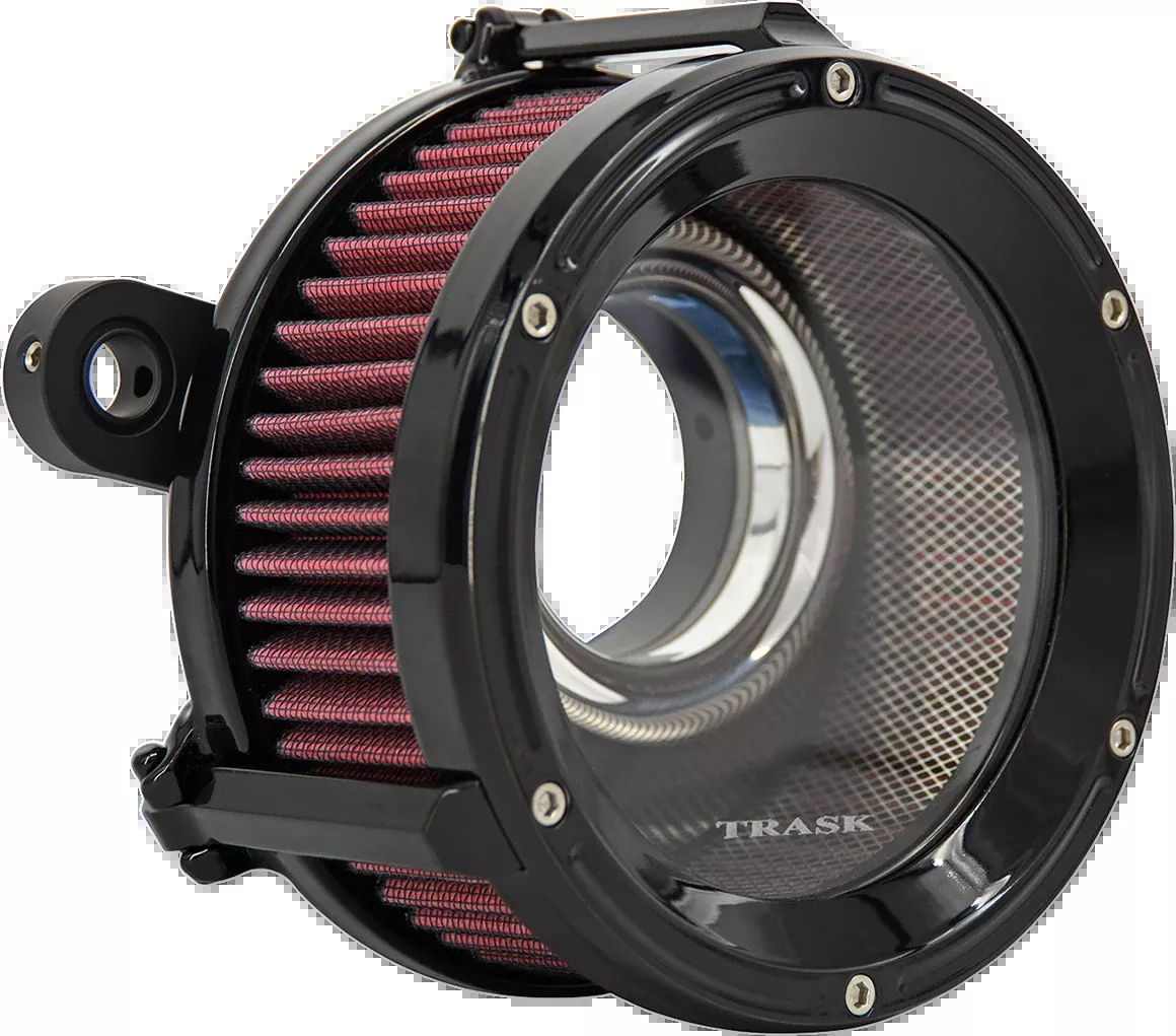 Trask Assault Charge High-Flow Gloss Black Air Cleaner for 2017-2023 Harley M8