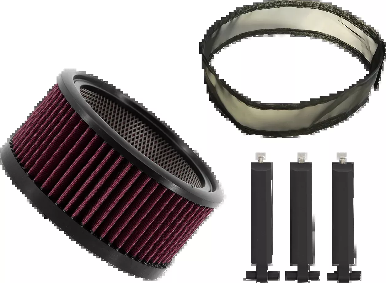 Trask Big Power Assault Charge Black Filter Kit for Harley Davidson Motorcycle