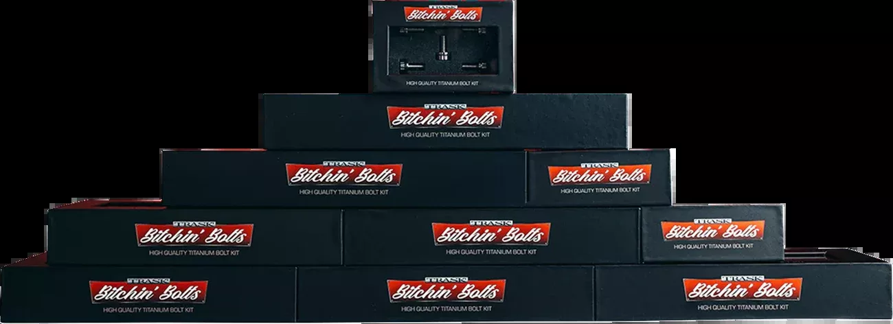 TRASK Bitchin' Bolts Hardware Kit - Titanium - M8 - Complete Driveline TM-1050
