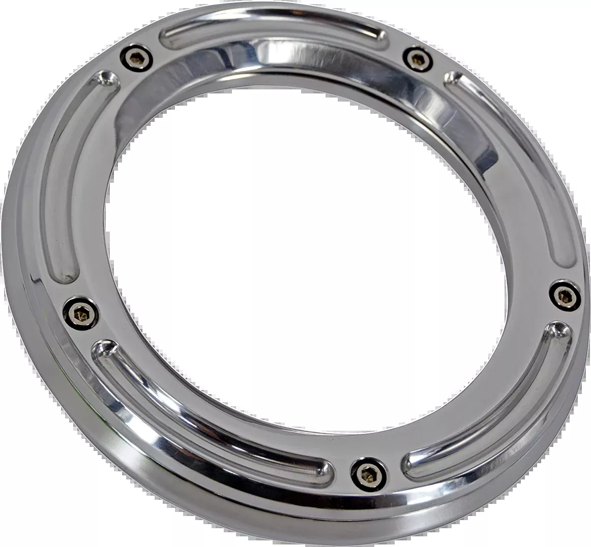 Trask Chrome Assault See Through Derby Cover 1999-2017 Harley Touring TM-0040CH