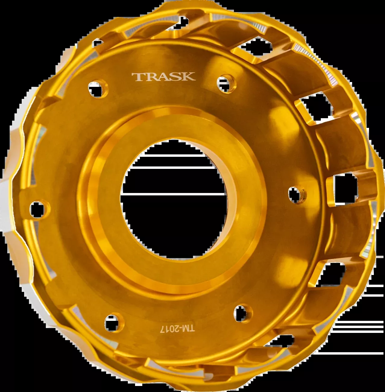 Trask Gold Billet Clutch Basket for 2017-2024 Harley Davidson Touring Softail M8