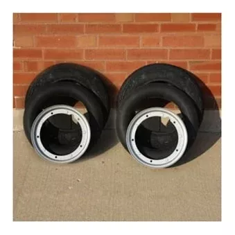 Two Tires Two Tubes Two Rims Deal;3.5 x 10"