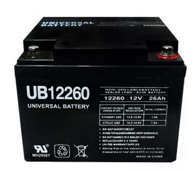 UB12260 - 12V 26Ah Internal Thread SLA (40598)