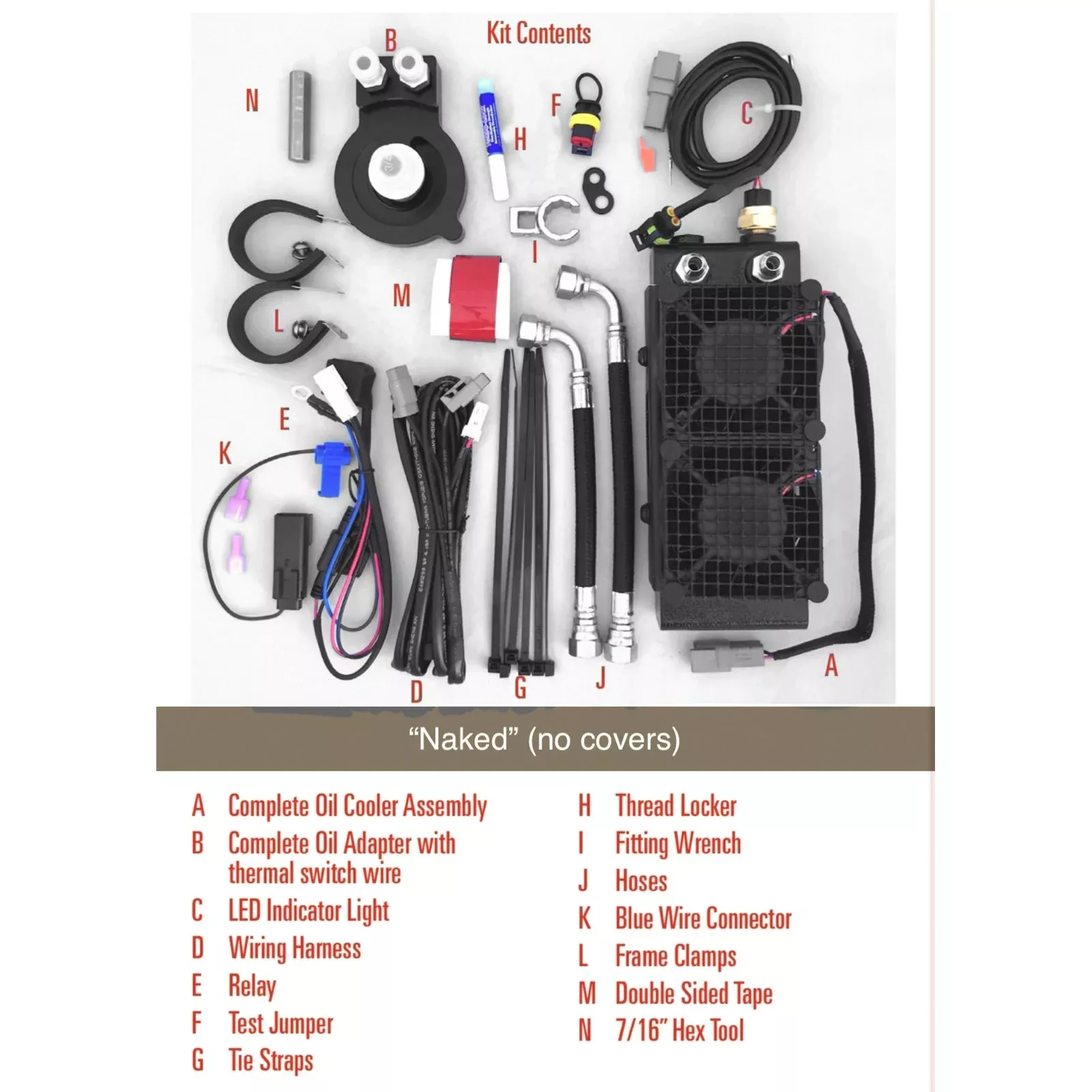 ULTRACOOL – NAKED OIL COOLER M8 17-23