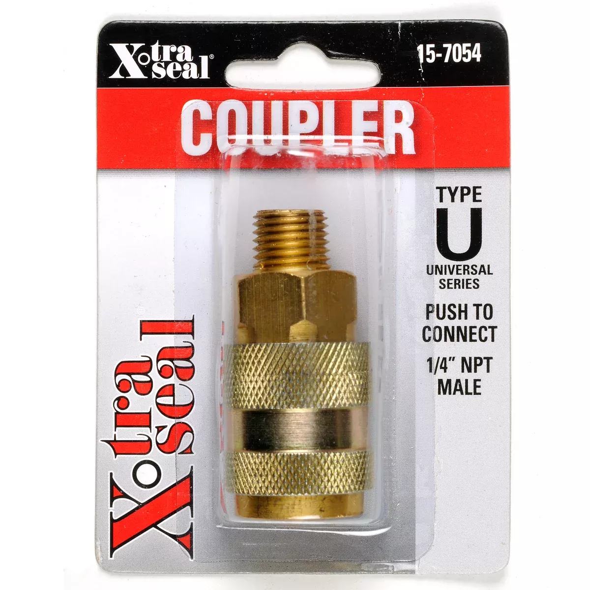 Universal Push-On Coupler – 1/4″ NPT M