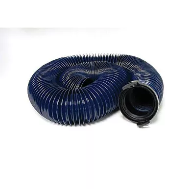 Valterra D04-0121 20' Blue Standard Bulk Quick Drain with Straight Hose Adapter