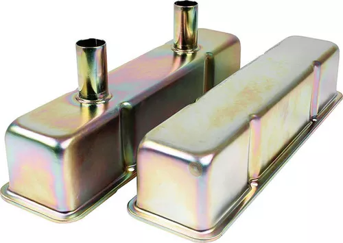 Valve Covers SBC Steel Zinc w/Tubes ALL26145