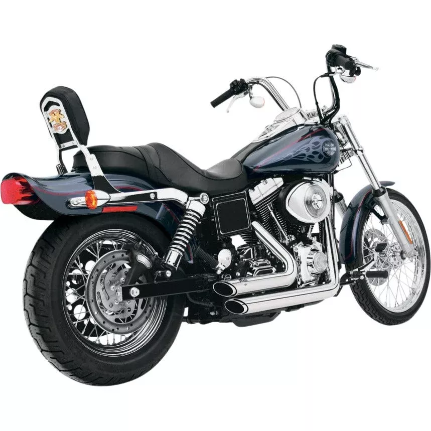 Vance & Hines 17213 Chrome Shortshots Staggered Exhaust '91-'05 Harley Dyna FXD