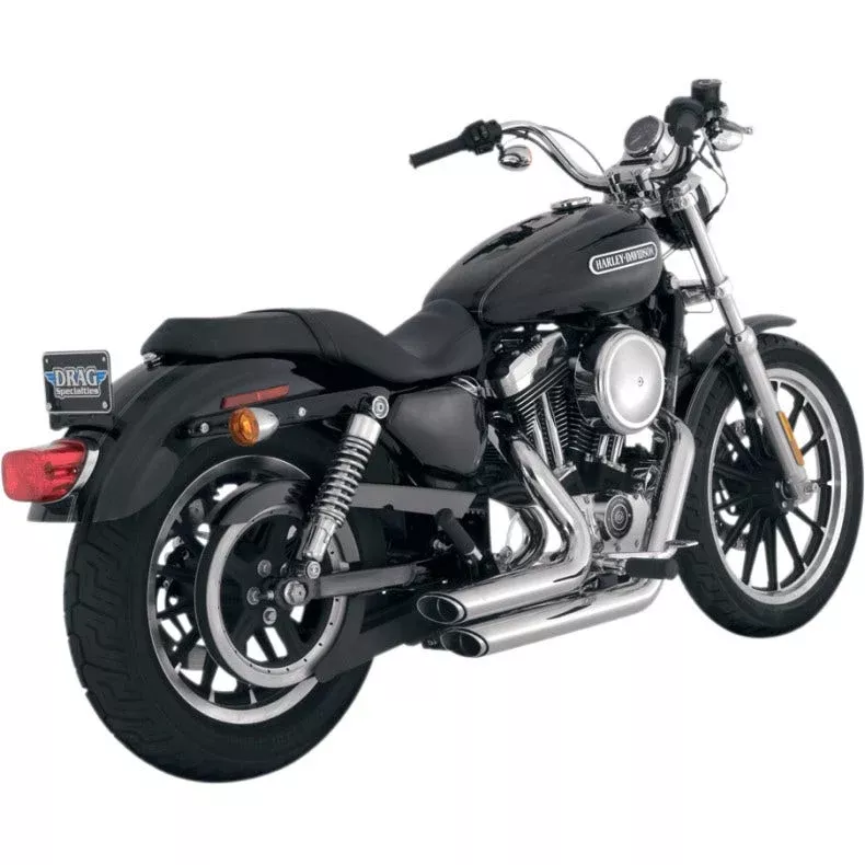 Vance & Hines 17219 Chrome Shortshots Staggered Exhaust Harley Sportster XL 04-13
