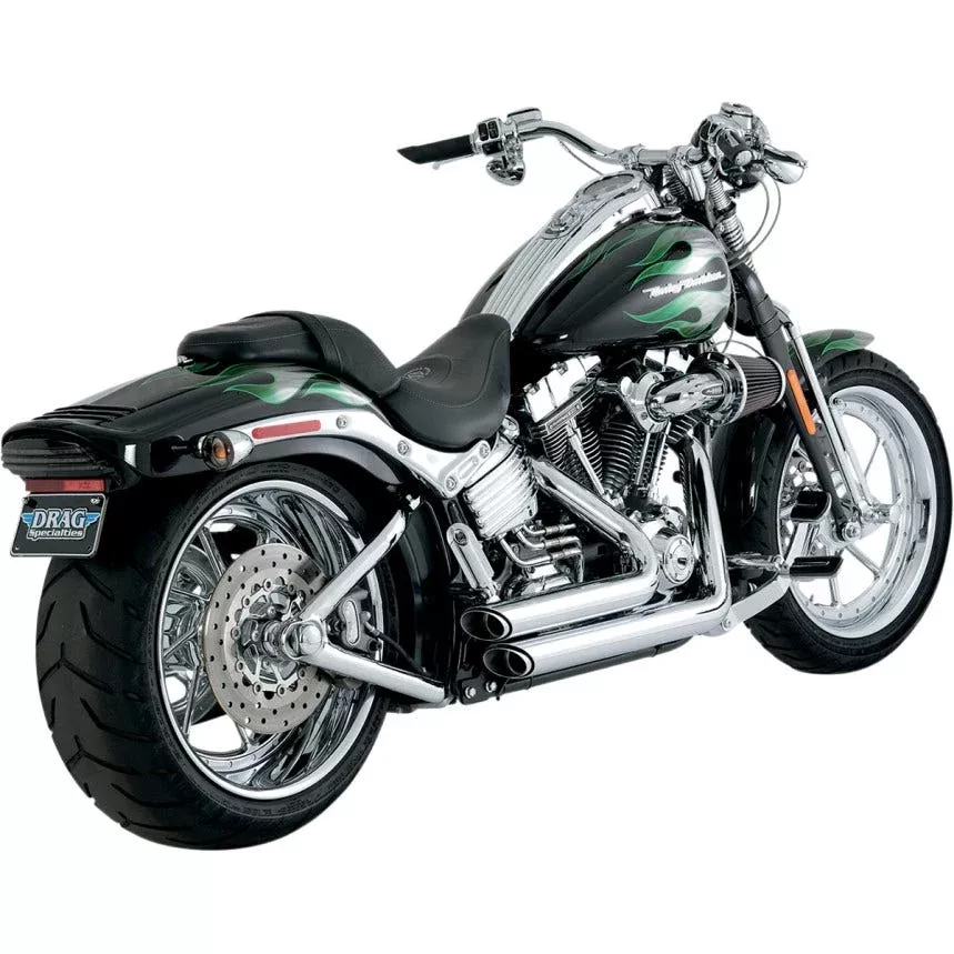 Vance & Hines 17221 Chrome Shortshots Staggered Exhaust Harley Softail 86-11