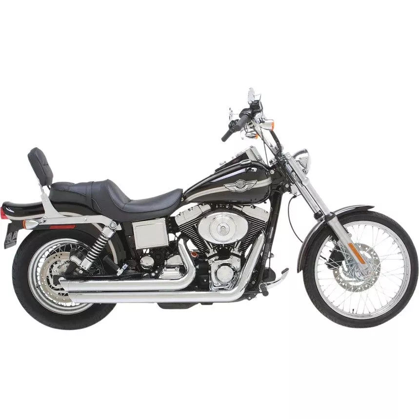 Vance & Hines 17911 Chrome Big Shots Staggered Exhaust '91-'05 Harley Dyna