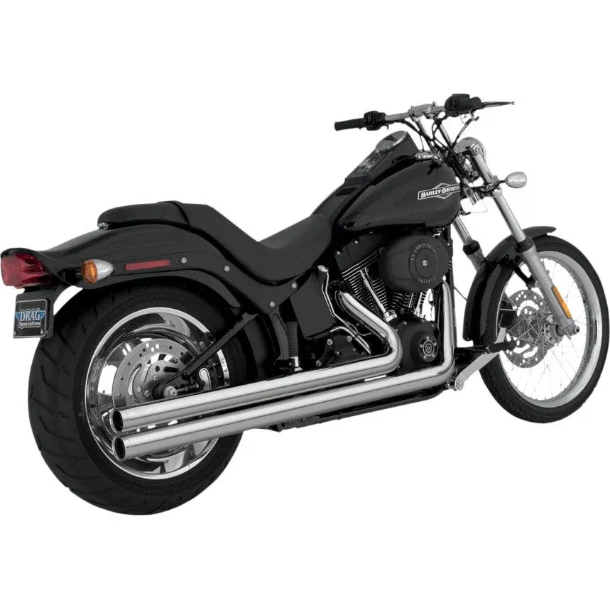 Vance & Hines 17923 Chrome Big Shots Long Exhaust for 86-11 Harley Softail