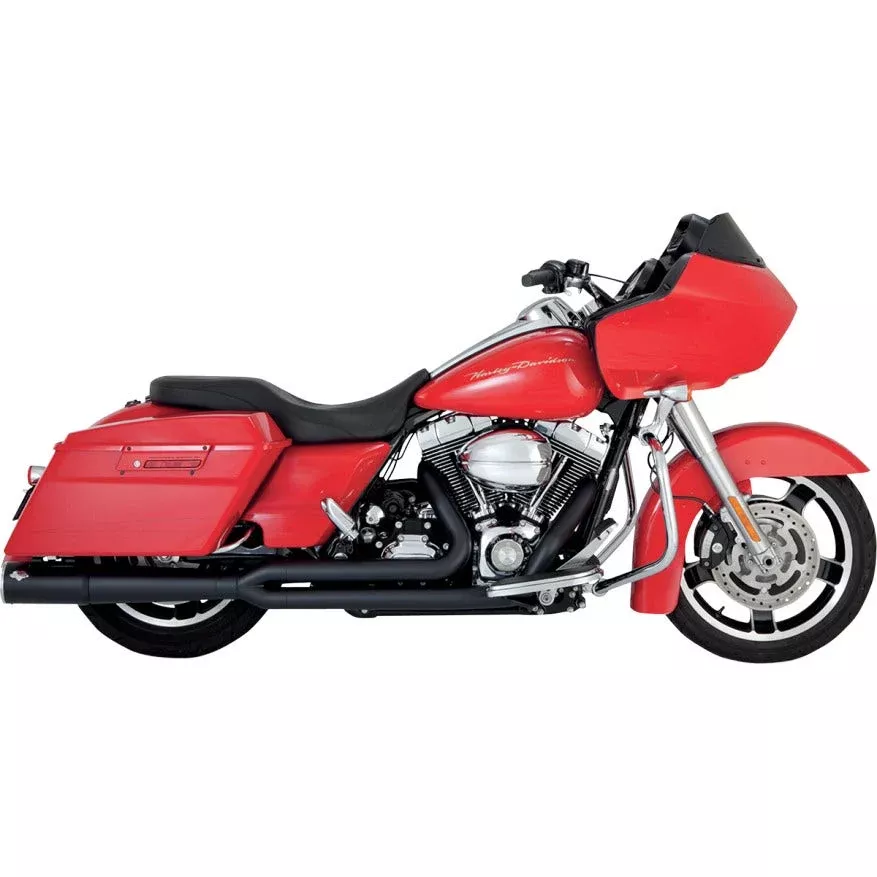Vance & Hines 47361 Black Pro Pipe 2 into 1 Exhaust for Harley Touring FL 10-16