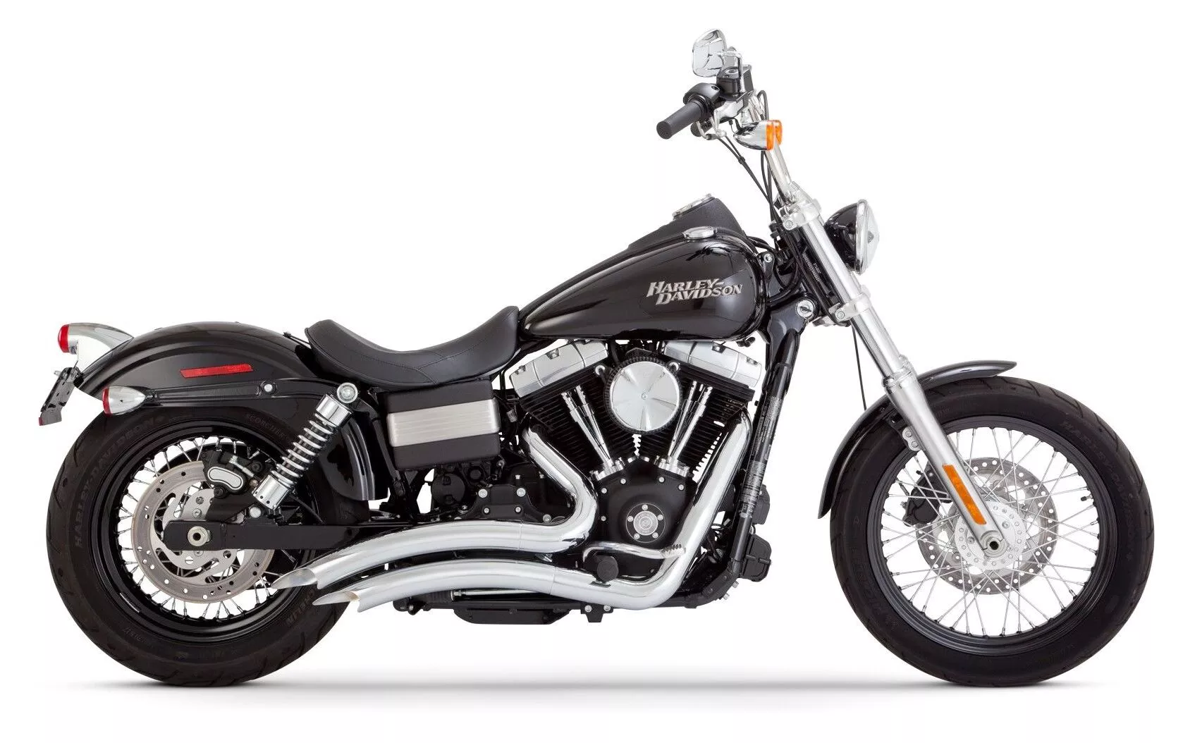 Vance & Hines PCX Big Radius 2-Into-2 Exhaust For Harley Dyna 1991-2005