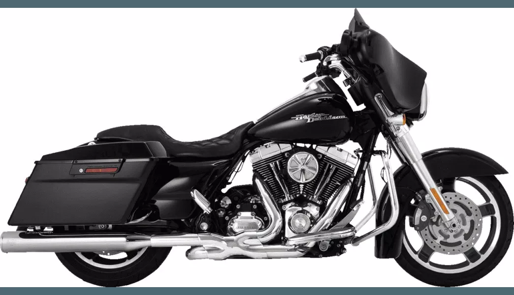 Vance & Hines Power Duals Header System '09-16 Harley Davidson Touring Models - Chrome (49-State emissions compliant)
