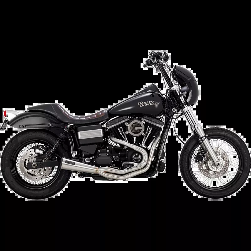 VANCE AND HINES UPSWEEP STAINLESS 2:1 EXHAUST HARLEY DYNA 99-09