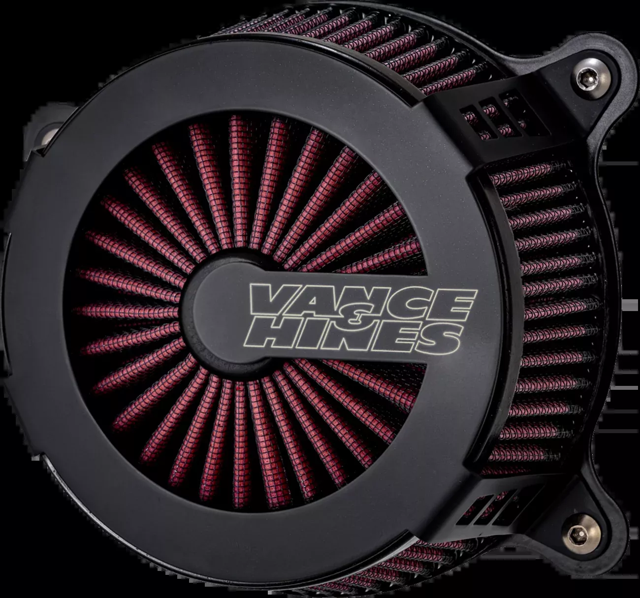 Vance & Hines VO2 Cage Fighter Black Air Intake for 99-17 Harley Touring Softail