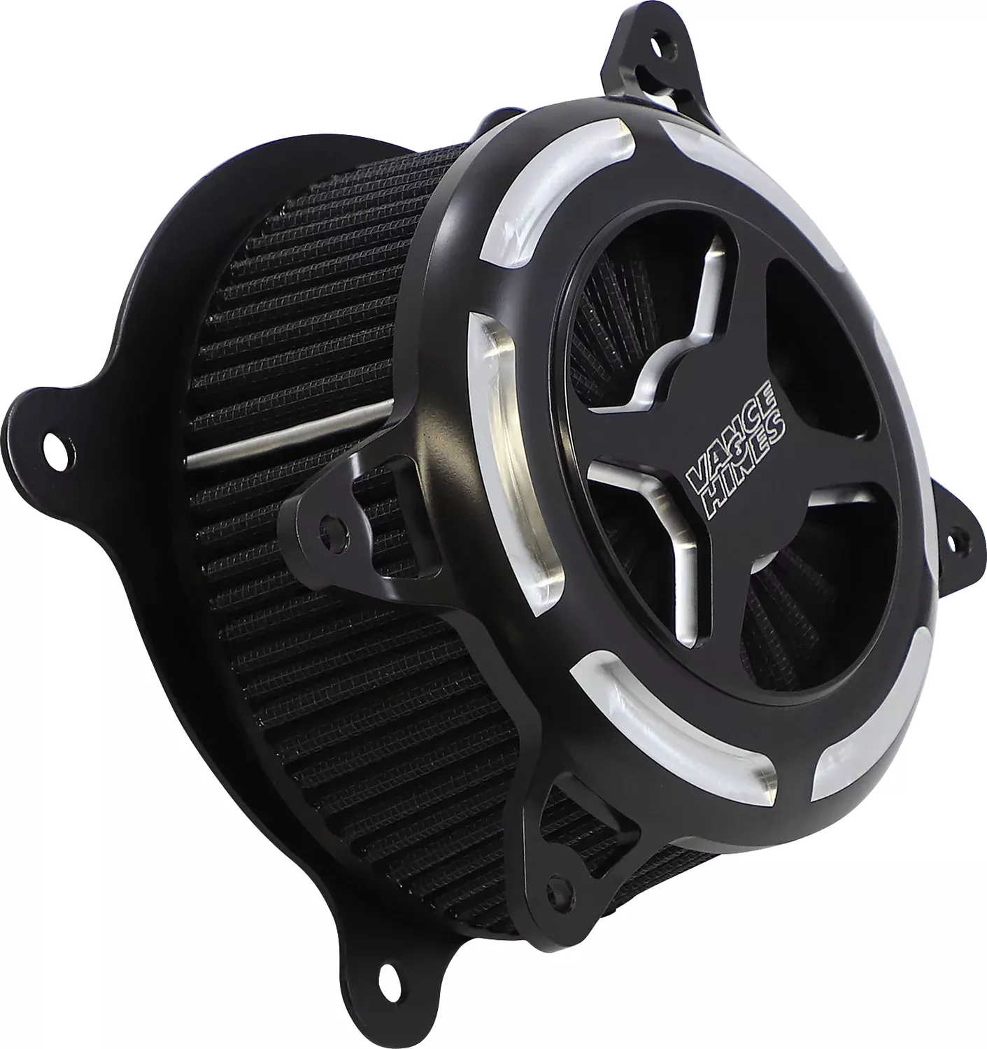 Vance & Hines VO2 X Black Contrast Air Intake Cleaner for 2001-2017 Harley 42341