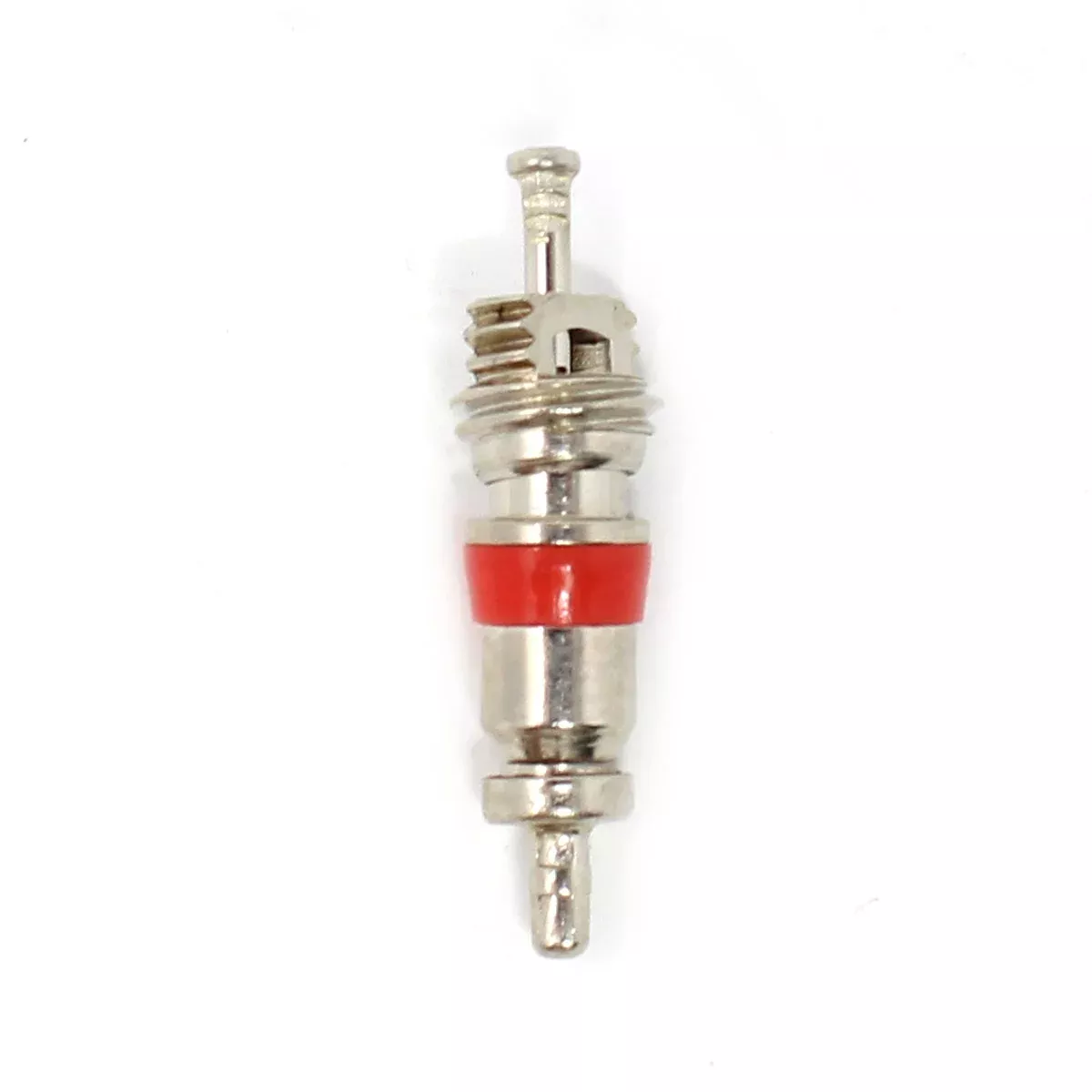 VC01 Nickel-Plated Valve Core – Red Seal High-Temp TPMS Core, 0.305″-32 Thread (100-Pack)