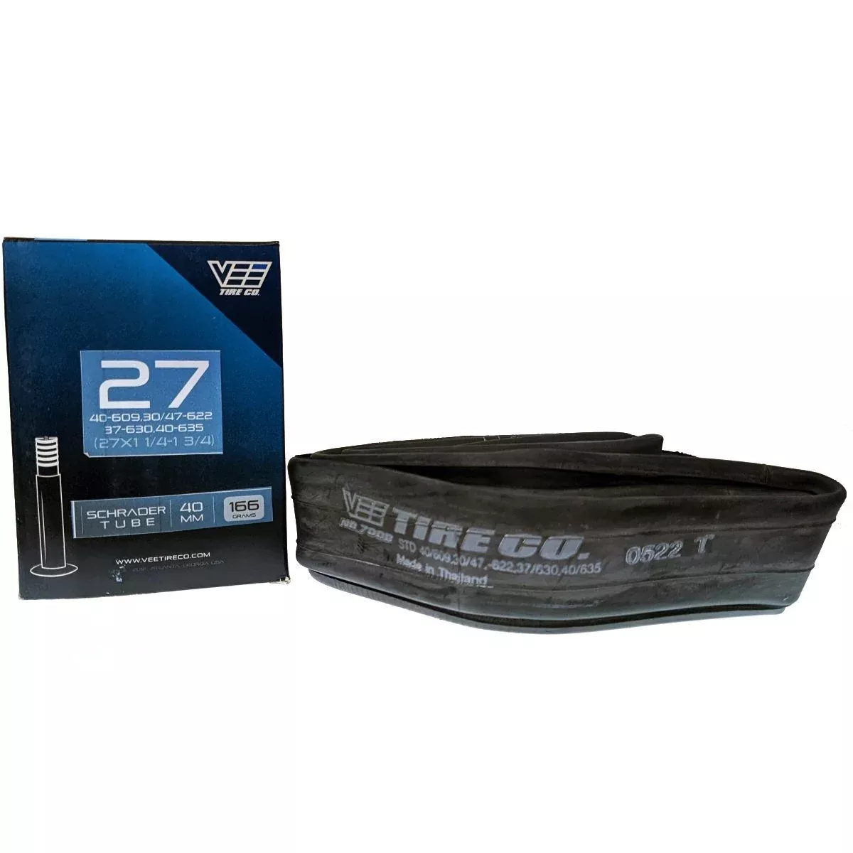 Vee Bicycle Tube 27″ x 1-1/4 to 1-3/4 & 700C Schrader 40mm