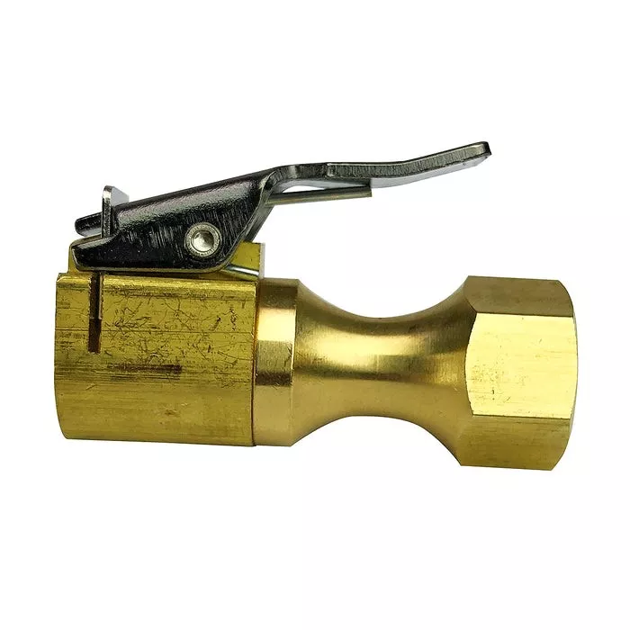 VH687 - BRASS LOCK-ON FLOW THRU AIR CHUCK