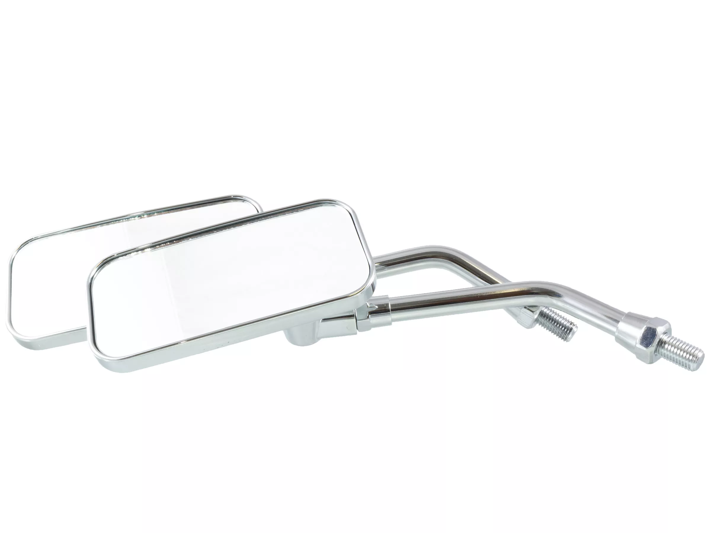 Vintage Style Rectangular Chrome Mirrors
