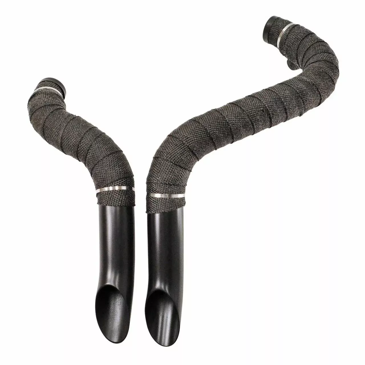 VTWIN SHORTY WRAPPED DRAG PIPES EXHAUST HARLEY DAVIDSON MODELS