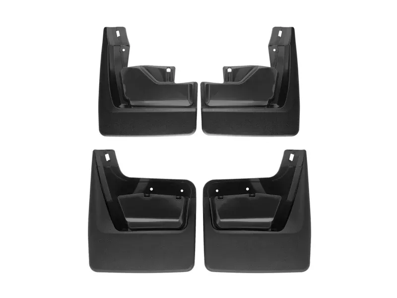 WeatherTech 2019+ GMC Sierra / Sierra Denali 1500 w/o Large OE Splsh Guard No Drill Mudflaps – Black