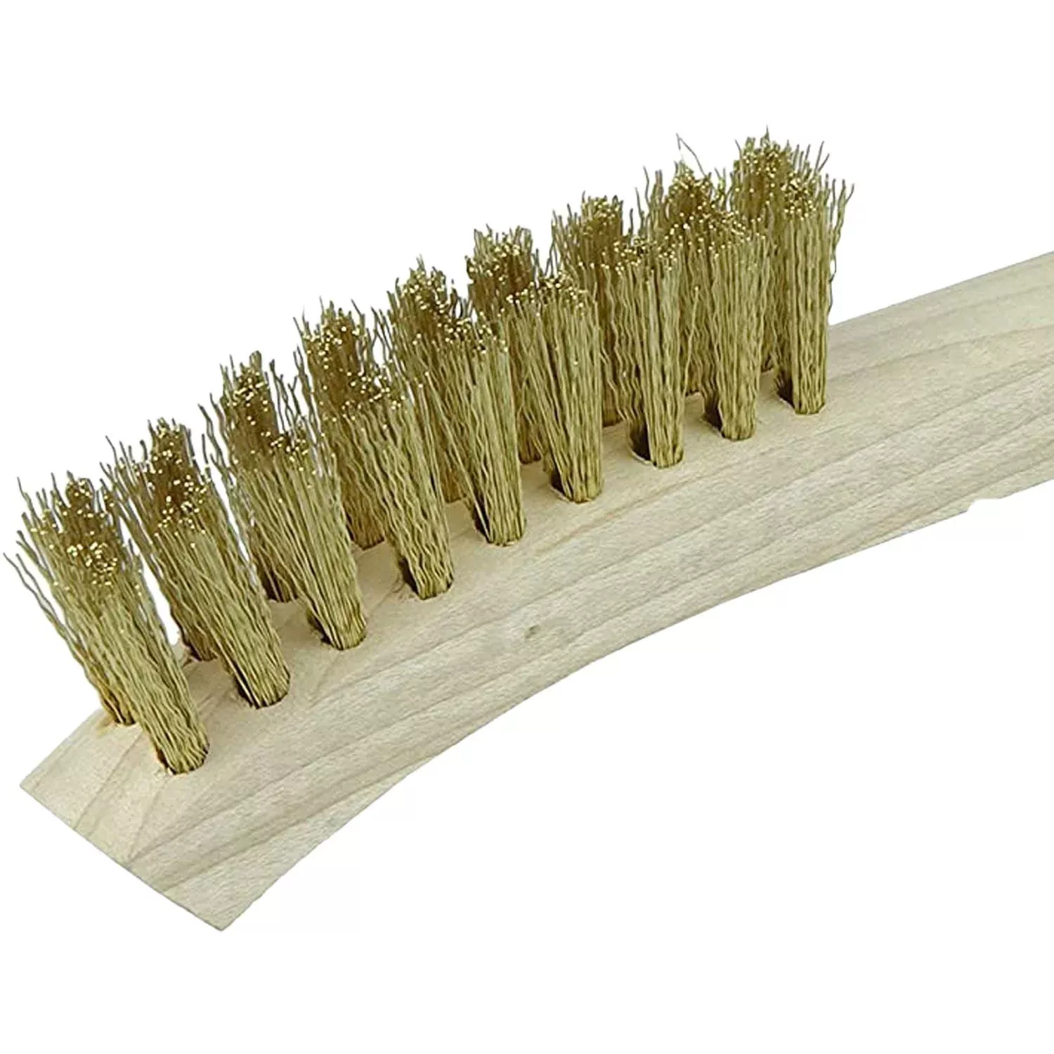 Weiler 95014 8-3/4″ x 1/2″ Crimped Brass Wire Brush with .005 Wire