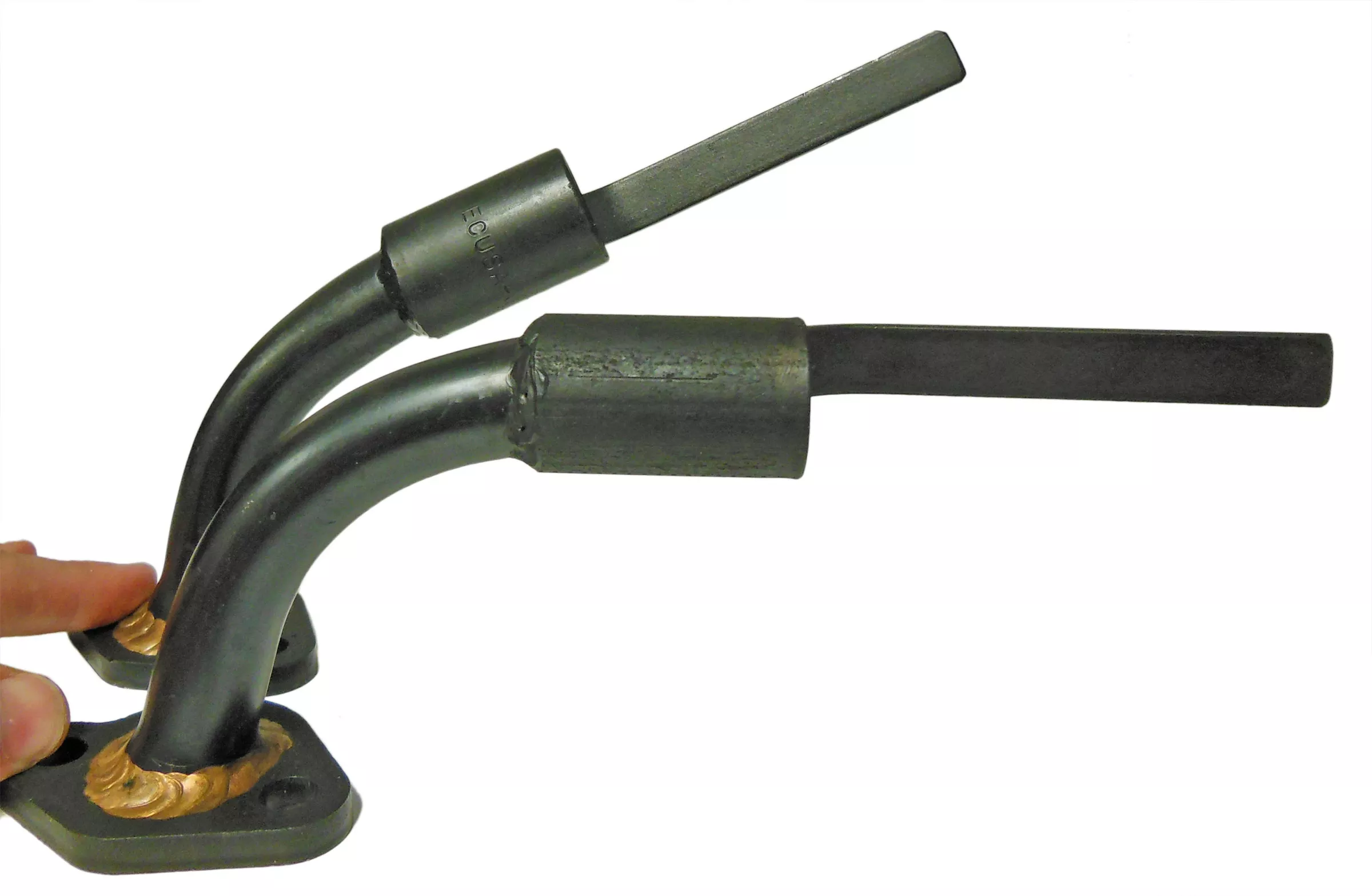 “Weiner” Header Pipe with Flange For 6.5 HP Clone | Honda GX160 or GX200 Engine