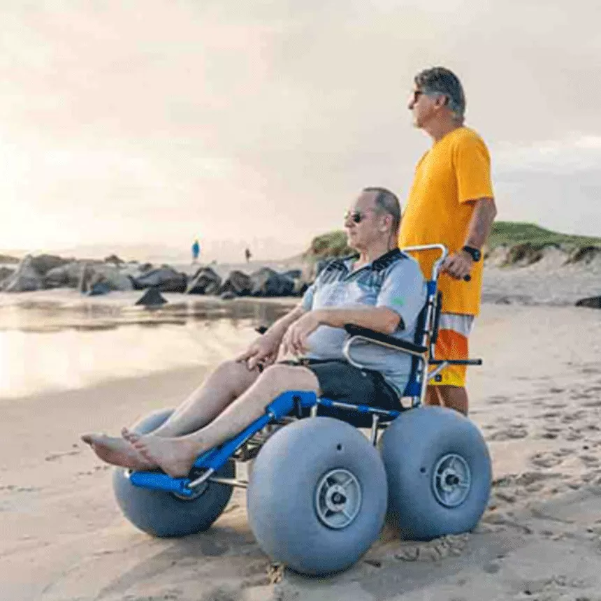 Wheeleez Sandcruiser Beach WheelchairDune Buster Model