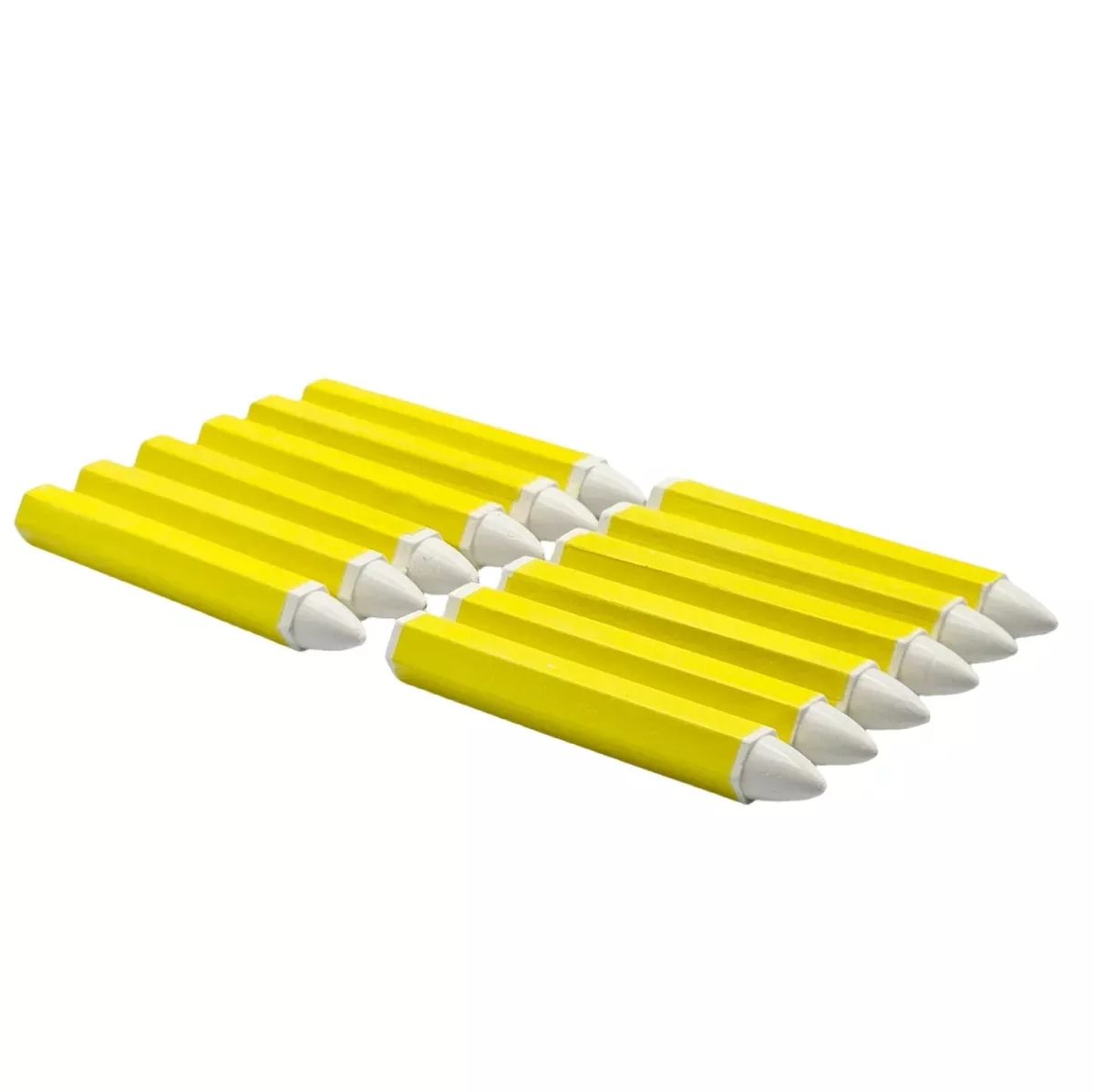 White Tire Marking Crayon 12-Pack – All Surface Chalk Paint Stick Marker