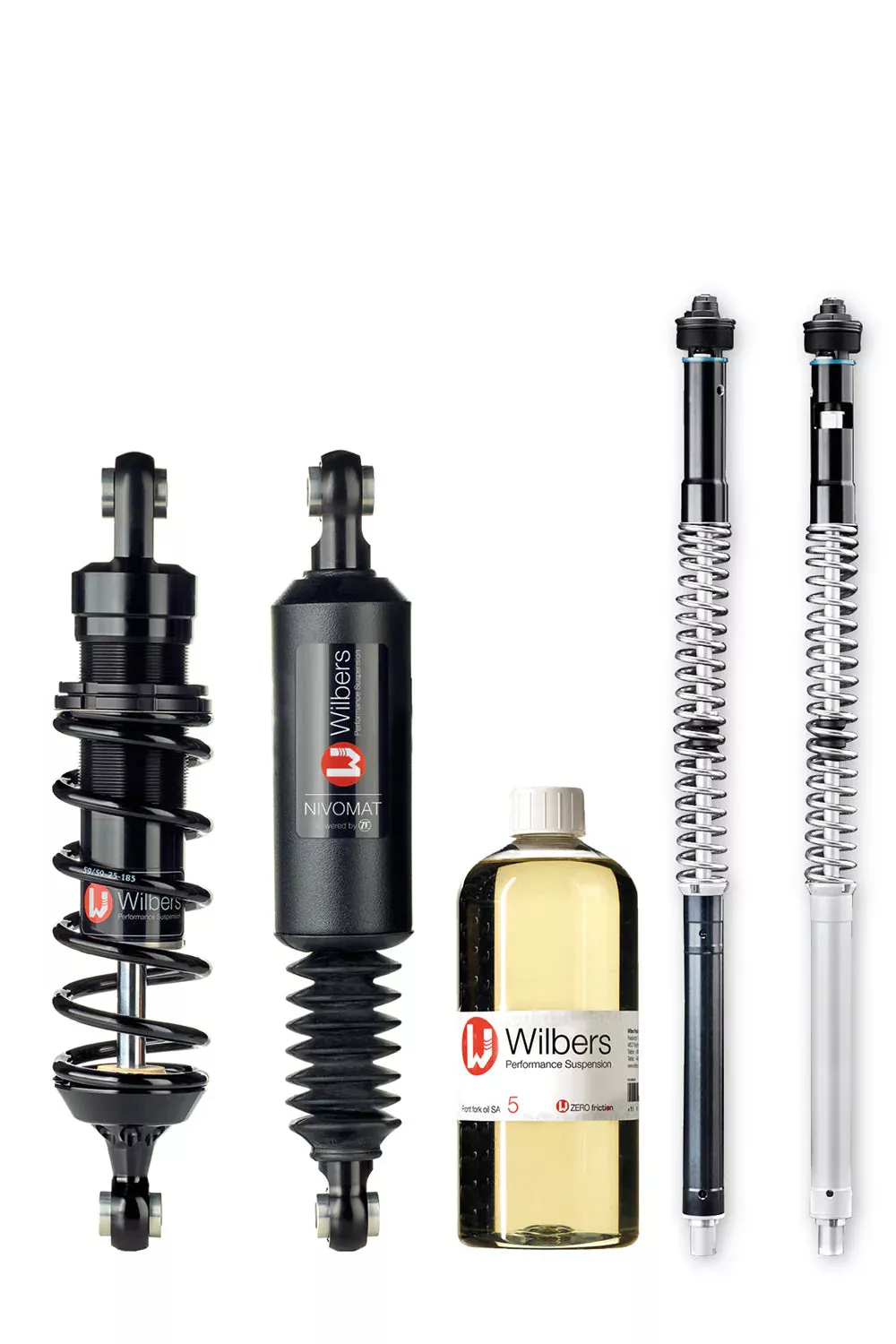 Wilbers LDC Nivomat Shock Set With Front Cartridges for Harley Davidson-(2023-Present)-CVO Road & Street Glide (inverted Forks)