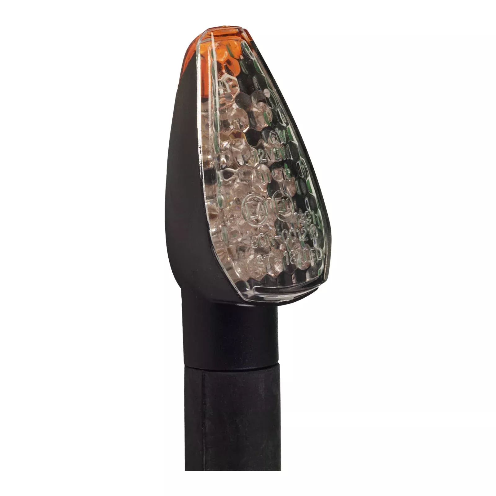 WMP Flasher Universal LED Black Long Stem (Pair)