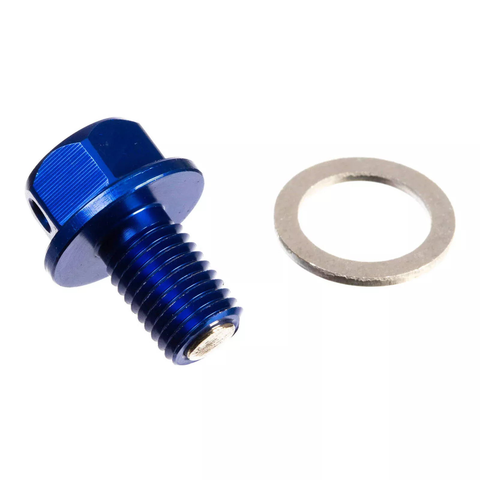 WMP Magnetic Sump Plug M10 x 15 x 1.5 – Blue