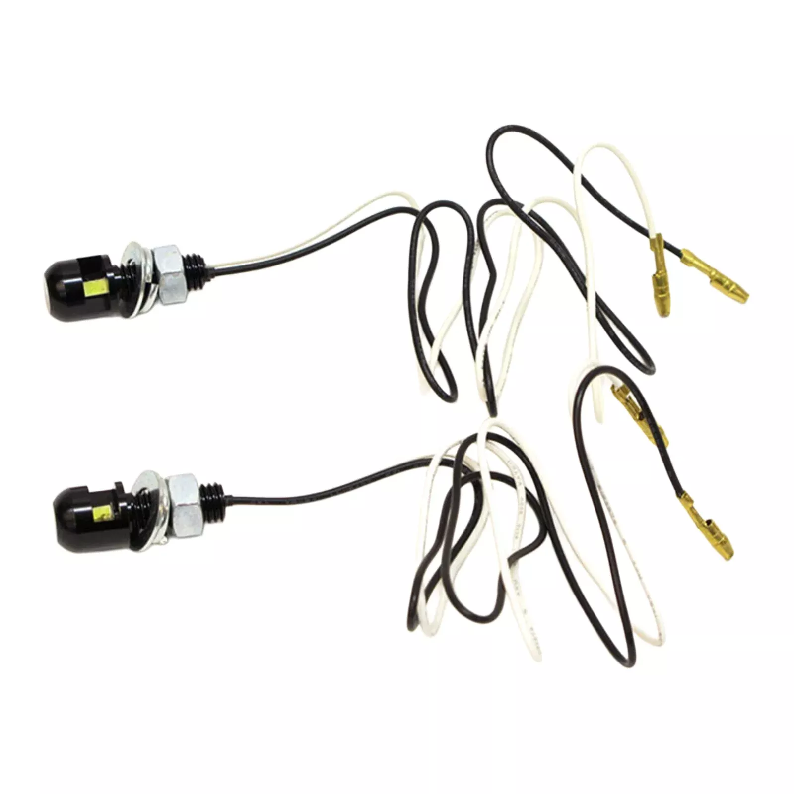 WMP NUMBER PLATE LED BOLT LIGHT 13.5X12.8 BLK (Pair)