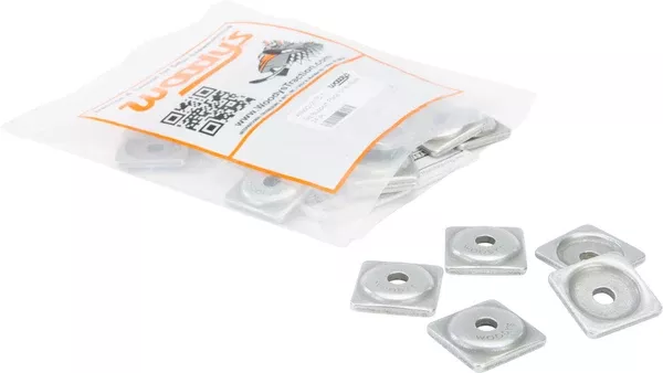 WOODYS DIGGER SUPPORT PLATES SQUARE ALUM. 5/16" 24/PK ASW2-3775