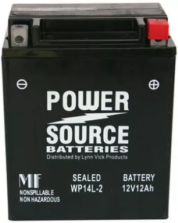 WP14L-2 AGM Motorcycle Battery - YTX14AHL-BS