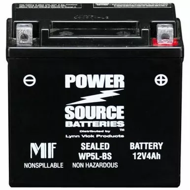 WP5L-BS AGM Motorcycle Battery - YTX5L-BS