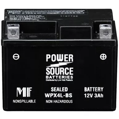 WPX4L-BS AGM Motorcycle Battery - YTX4L-BS