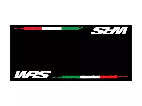 WRS Original Rectangular Motorcycle Carpet With Italian Flag