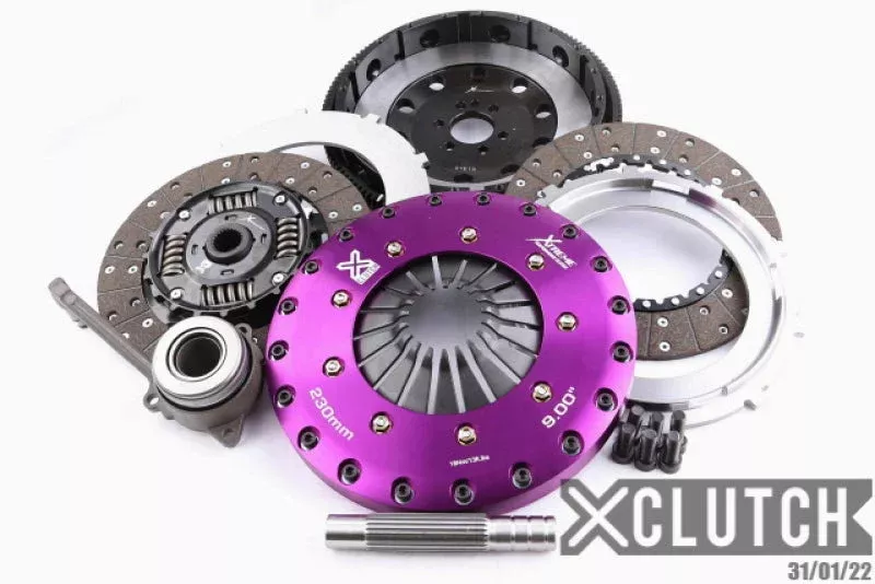 XClutch 9in Sprung Organic Clutch Kit fits 2005-2006 Audi A3 Sportback / 2012-2013 Volkswagen Golf R / 2006-2008 Volkswagen GTI / 2006-2008 Audi A3 / 2006-2007 Volkswagen Jetta 2.0T 2.0L