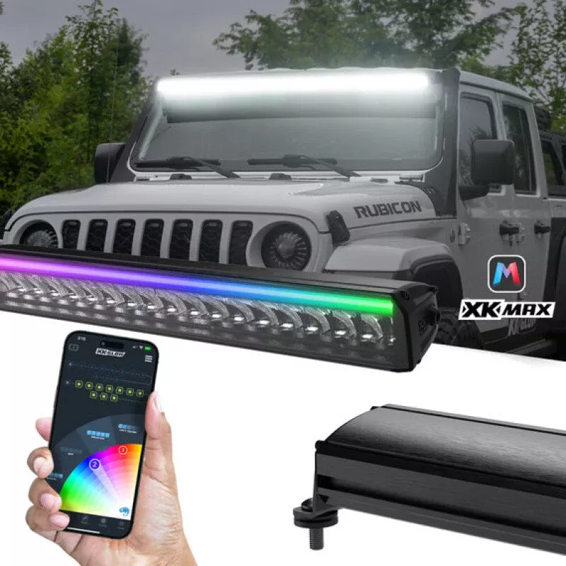 XKGLOW 30in Offroad Light Bar w/ RGBW Chasing DRL & App Control