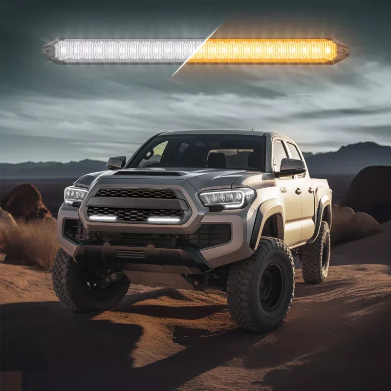 XKGLOW 9In Switchback Grill Lights with Start-up Animation & Sequential Turn Signals