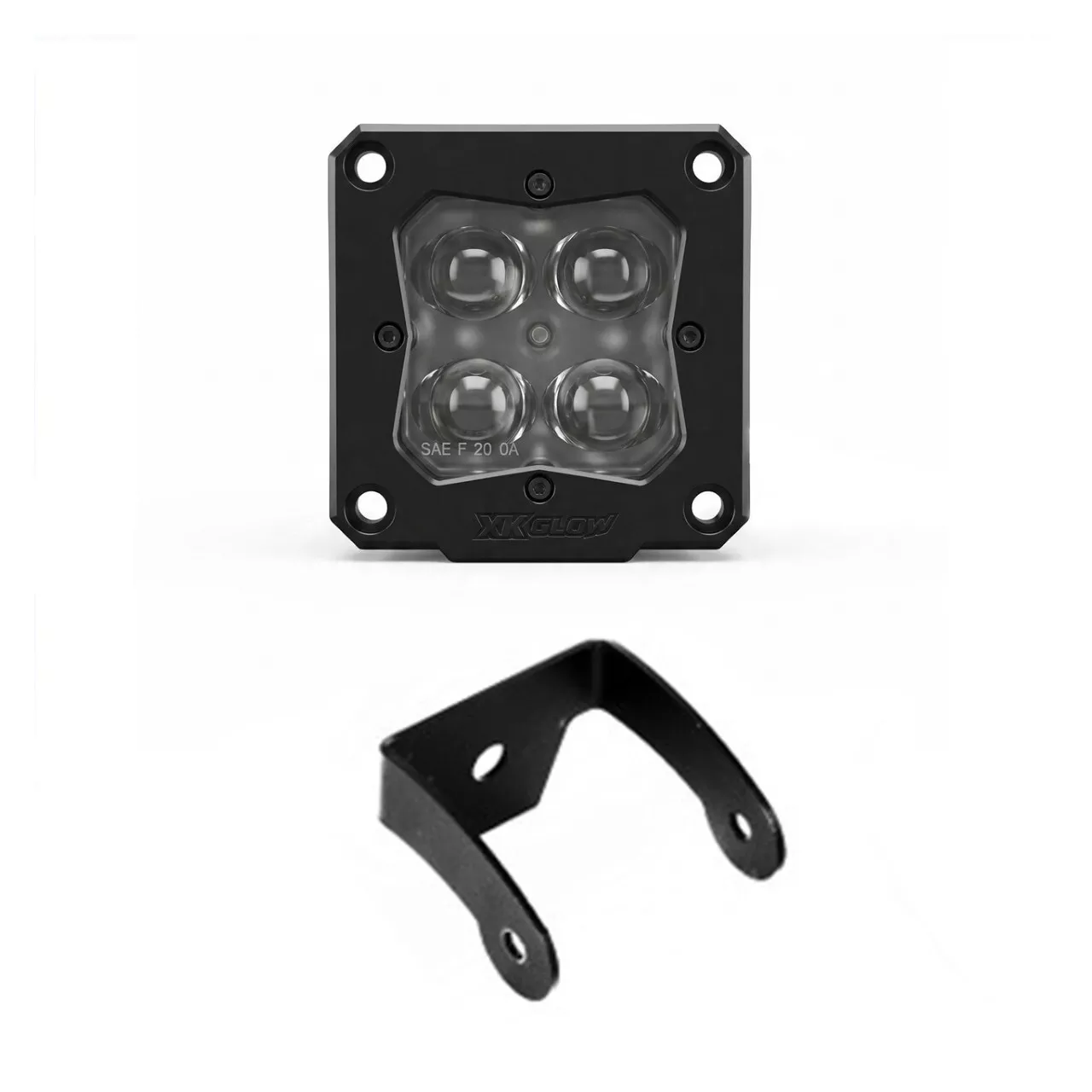 XKGLOW C3 Flush Mount RGB Cube Light Pod – Driving Beam